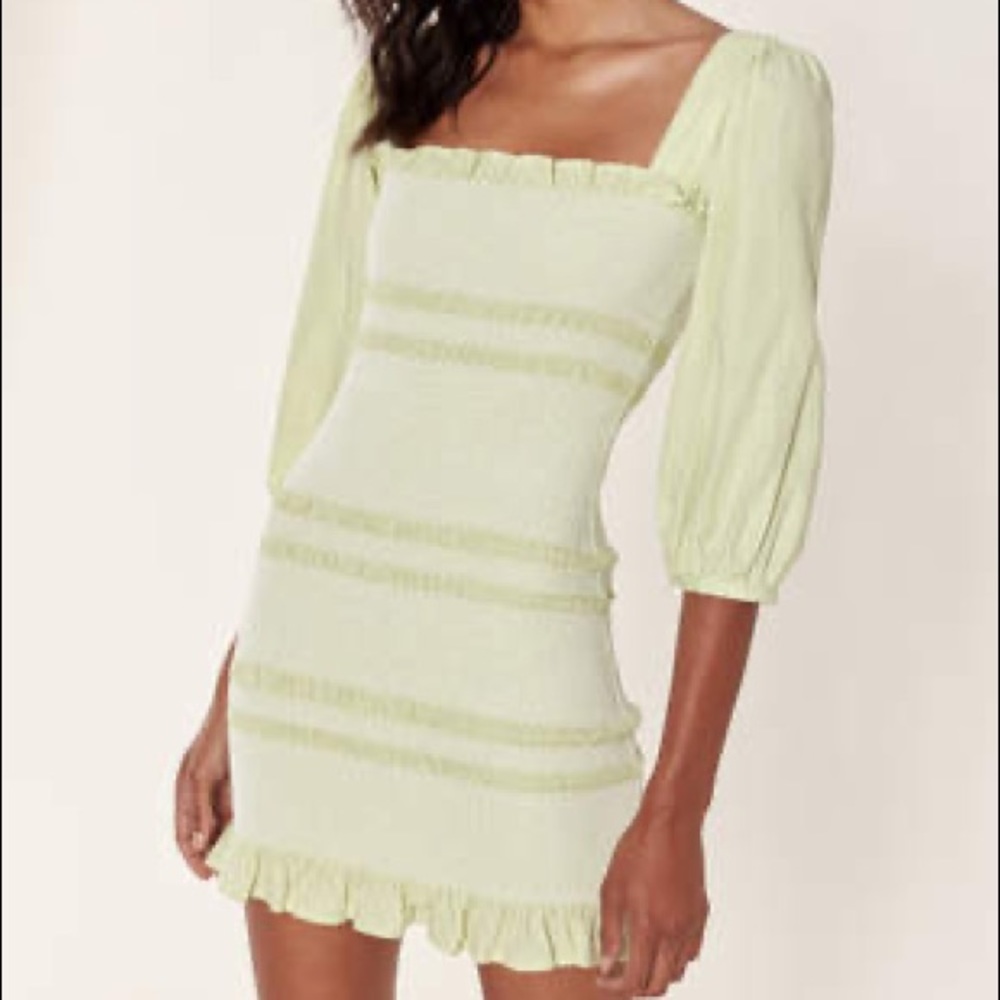 NWOT Capulet Siobhan smocked linen dress size L
